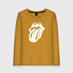 Женский лонгслив Rolling Stones - white logo