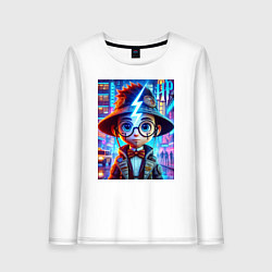 Женский лонгслив Гарри Поттер юниор - неоновое свечение