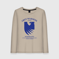 Лонгслив хлопковый женский Grey Wardens - Dragon Age, цвет: миндальный