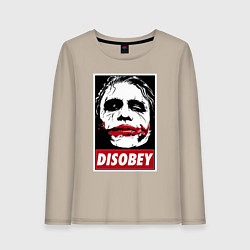 Женский лонгслив Джокер - не подчиняйся