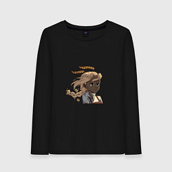 Женский лонгслив Грустный колосок