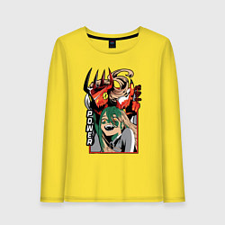 Женский лонгслив Человек-бензопила Пауэр пила