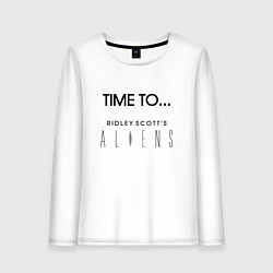 Женский лонгслив Time to aliens