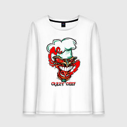 Женский лонгслив Crazy chef
