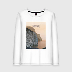 Женский лонгслив Горная душа