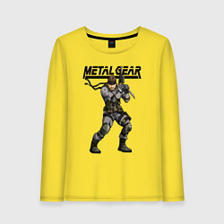 Лонгслив хлопковый женский Snake Solid soldier, цвет: желтый