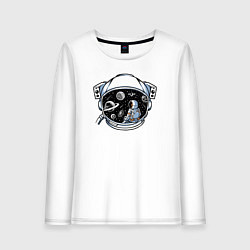 Женский лонгслив В космическом пространстве