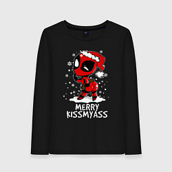 Женский лонгслив Deadpool - merry kiss my ass