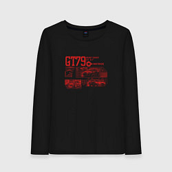 Женский лонгслив Коллаж из спорткаров