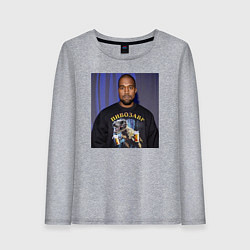 Женский лонгслив Канье Уэст пивозавр