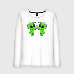 Женский лонгслив Пришелец дай пять