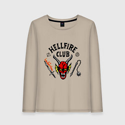 Женский лонгслив Stranger things - hellfire club