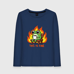 Женский лонгслив Frog - this is fine