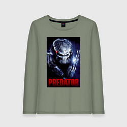 Женский лонгслив Predator in the helmet