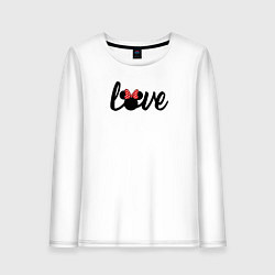 Женский лонгслив Love Минни - парный товар