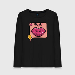 Женский лонгслив Smile and lips