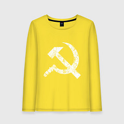 Женский лонгслив Серп и молот символ