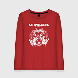 Лонгслив хлопковый женский Die Antwoord rock dog, цвет: красный