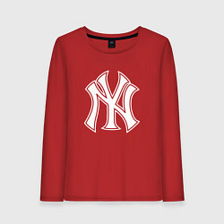 Женский лонгслив New York yankees - baseball logo