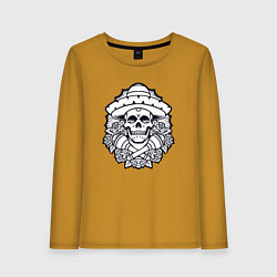 Женский лонгслив Mexico skull