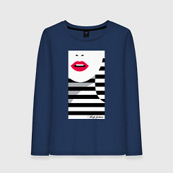 Женский лонгслив Поп -арт морячка