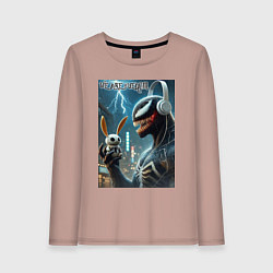 Женский лонгслив Symbiote and rabbit - we are venom meme