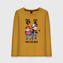 Женский лонгслив Dipper and Mabel - punks not dead meme