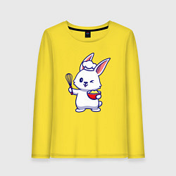 Женский лонгслив Зайка поварёнок