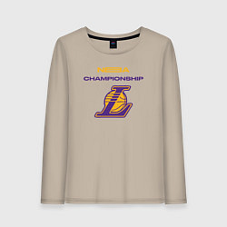 Женский лонгслив Lakers championship