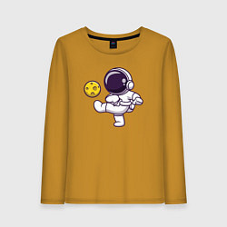 Женский лонгслив Moon football