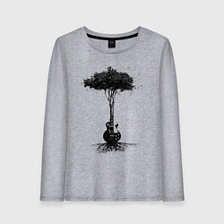 Женский лонгслив Гитарное дерево