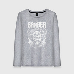 Женский лонгслив Banger - horned skull