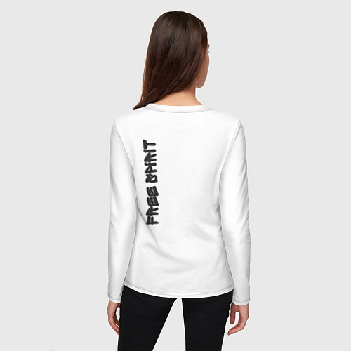Женский лонгслив Free spirit / Белый – фото 4