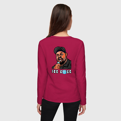 Женский лонгслив Icecube / Маджента – фото 4