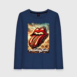 Женский лонгслив Rolling Stones - logo transformation