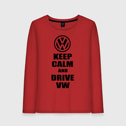 Женский лонгслив Keep Calm & Drive VW