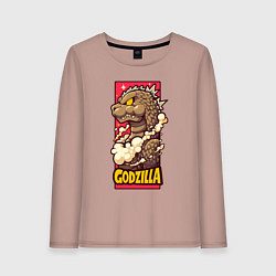 Женский лонгслив Pink godzilla