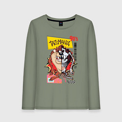 Женский лонгслив Taz mania - тасманский дьявол