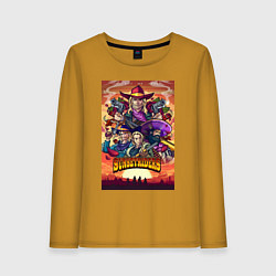 Лонгслив хлопковый женский Sunsetriders, цвет: горчичный