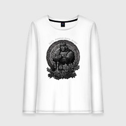 Женский лонгслив Воин живёт вечно