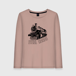 Женский лонгслив Паровоз в перспективе
