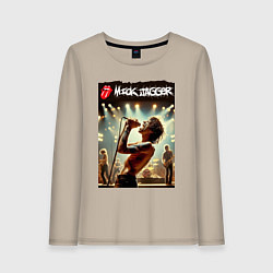 Женский лонгслив Мик Джагер - Роллинг Стоунз