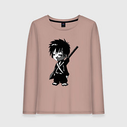 Женский лонгслив Маленький воин-самурай