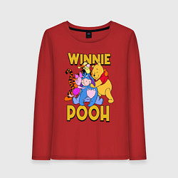 Женский лонгслив Winnie Pooh hugs