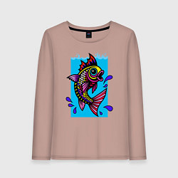 Женский лонгслив Рыбка в воде