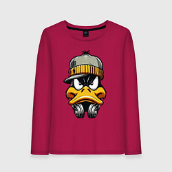 Женский лонгслив Duffy Duck in headphones
