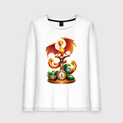 Женский лонгслив Весы в тени дракона