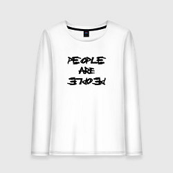 Женский лонгслив Depeche Mode - people are people font