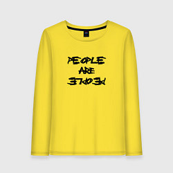 Женский лонгслив Depeche Mode - people are people font