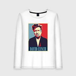 Лонгслив хлопковый женский David Lynch, цвет: белый